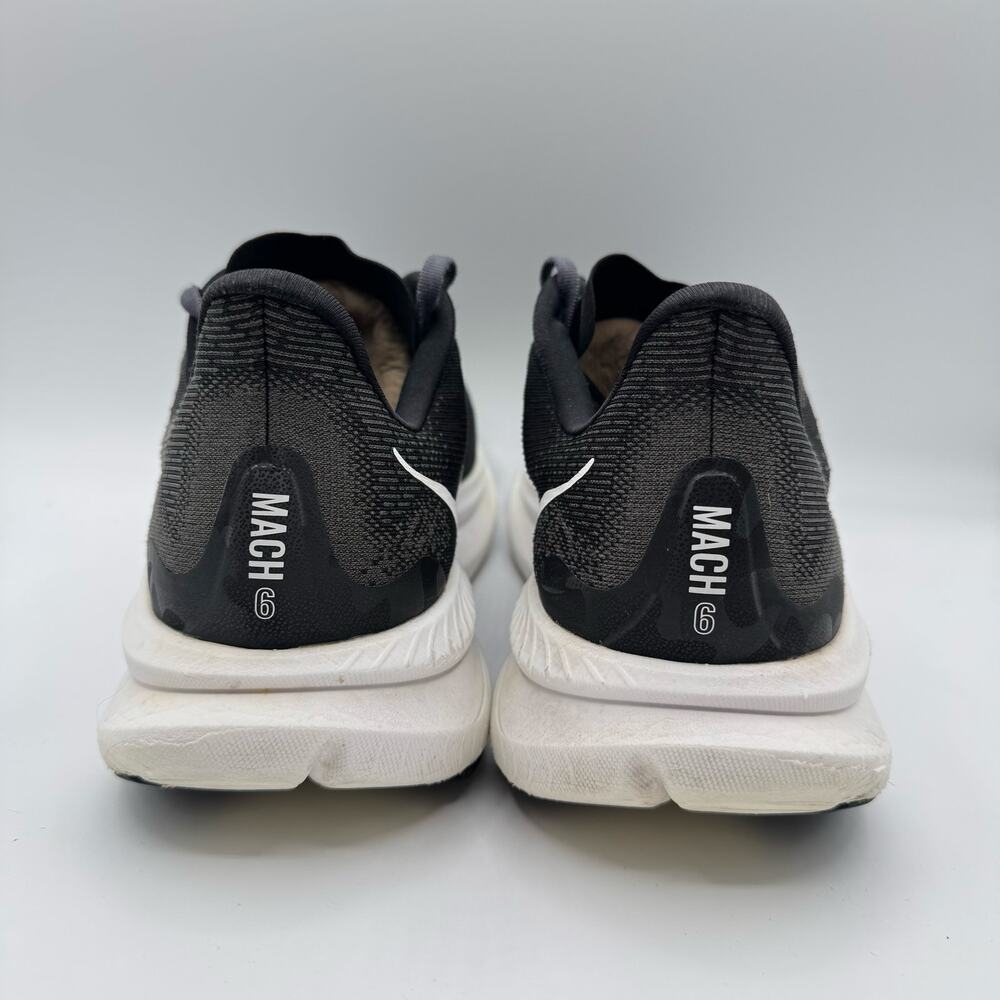 Hoka One One Mach 6 Black White Road Running Sneakers Men’s Size 11 - Picture 5 of 9